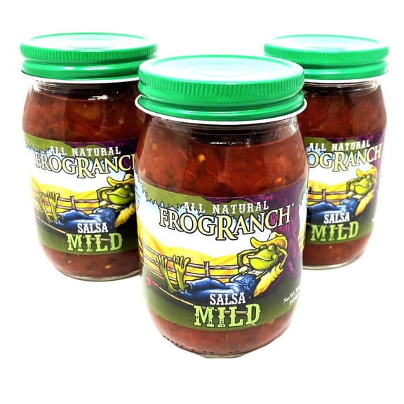 Frog Ranch Medium Low Sodium All Natural Salsa 16 oz. - Pack of 3