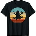 thumbnail image 1 of Frog Retro Vintage 60s 70s Sunset Amphibian Animal Unisex T-Shirt for Men Women Kids Toddler, 1 of 5
