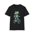 thumbnail image 1 of Frog Rides A Bike Cool Bicycle Frog T-Shirts, 1 of 8