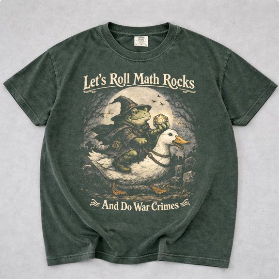 Frog Riding Duck Math Dice Shirt, Funny Teacher DnD Geek Apparel