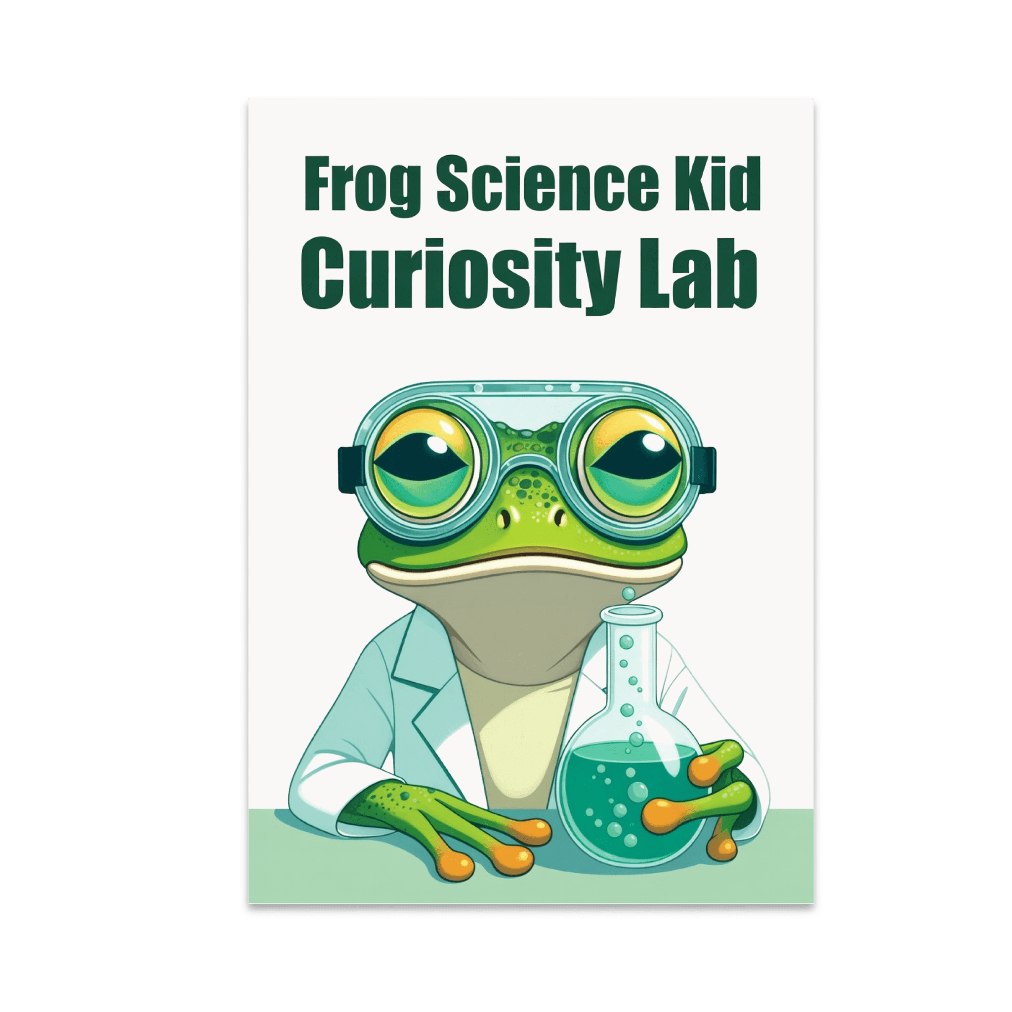 Frog Science Kid Curiosity Lab - Science Enthusiast - 13x19 Poster ...
