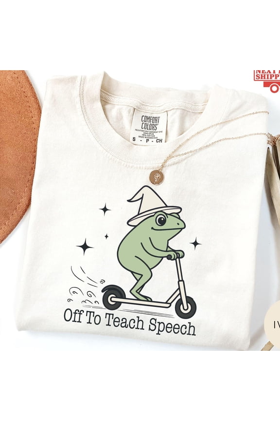 Frog Scooter SLP Shirt Speech Therapist Tee