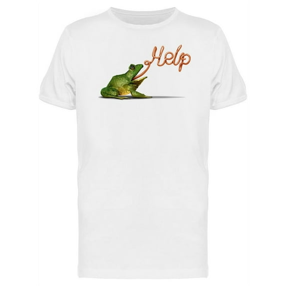 Frog Screaming For Help T-Shirt Men -Image by Shutterstock, Male Large