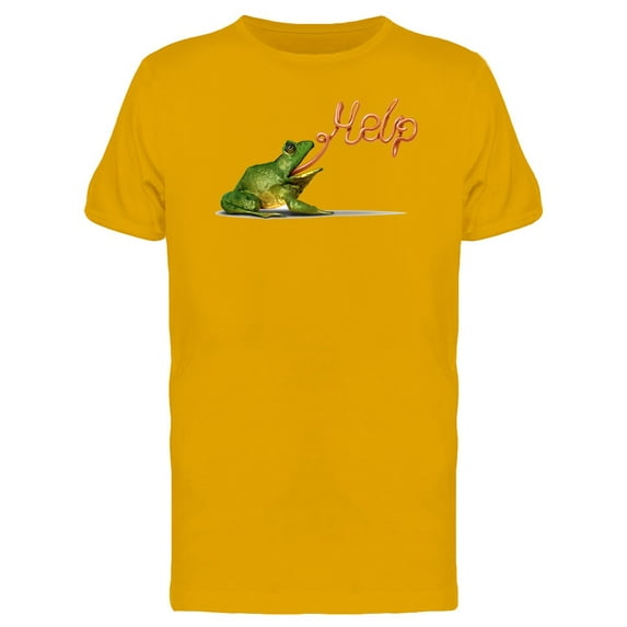Frog Screaming For Help T-Shirt Men -Image by Shutterstock, Male x-Large