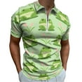 thumbnail image 1 of Frog Seamless Pattern Men Zipper T-shirt Summer Casual Short Sleeve T-shirt Top, 1 of 7