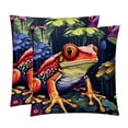 thumbnail image 1 of Frog Set with Unique CoversPatterns - 2 Pack Decorative Pillows for Bed - Includes Pillow Inserts - Available in 16x16, 18x18, 20x20 Inches for Any Occasion, 1 of 6