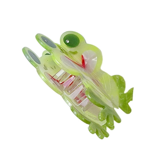 Frog Shape Hair Claw Clip Fun Frog Hair Catch Cute Ponytail Holder Hair Catch Headress for Women Girls Ladies