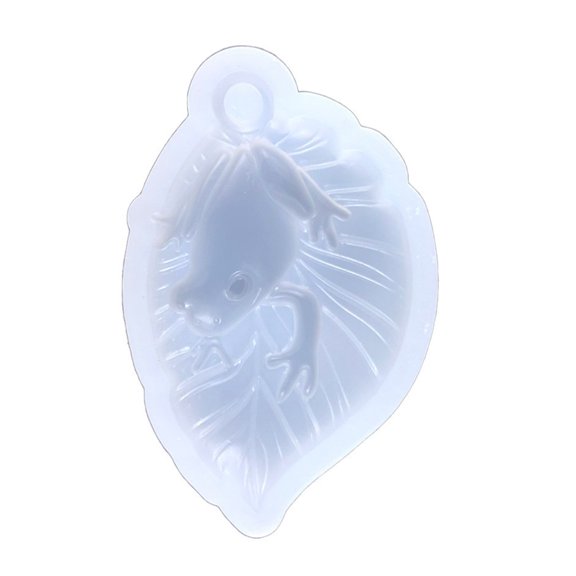 Frog Shape Mold Safe and Keyring Moluld Easy to Keychain Silicone Casting for Lovers