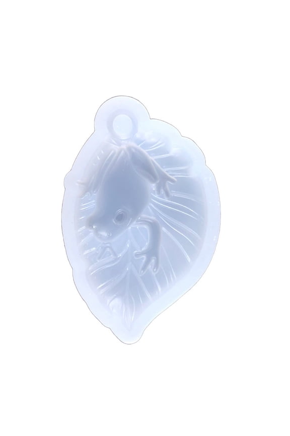 Frog Shape Mold Safe and Keyring Moluld Easy to Keychain Silicone Casting for Lovers