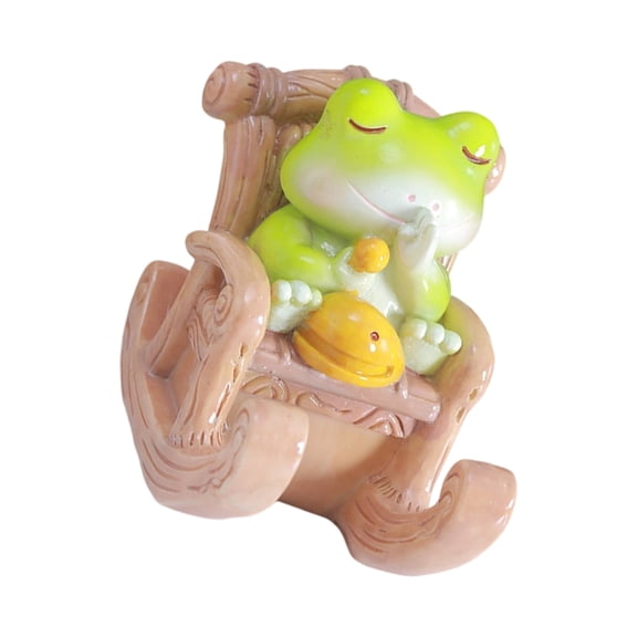 Frog Shape Phone Holder Decorative Desktop Organise Phone Stand Stress Relief Figurine For Students Adults