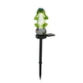 thumbnail image 1 of Frog Shape Resin Bird Lamp Solar-Powered Outdoor Garden Stake Light Landscape Solar Light, Animal Path Light for Patio Yard Landscape Decoration, 1 of 5