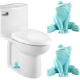 thumbnail image 1 of Frog Shaped Ceramic Toilet Bolt Cover Set, Toilet Caps, Bathroom Decorative Hardware, (2-Pack) Ceramic Durable Easy to Install, for Bathroom Renovation Home Upgrade, Screw Cover Ornament, C, 1 of 6