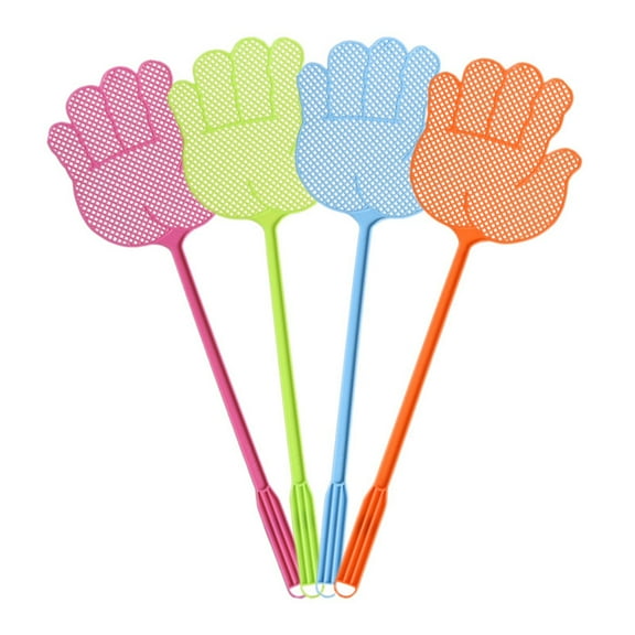 Fly Swatter - Funny Hand Shaped Fly Swatters - Durable -Colorful Manual Flyswatter Bug Swatters for Home Indoor Outdoor Classroom Office 1Pcs(Random Color)