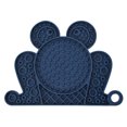 thumbnail image 1 of Frog Shaped Silicone Pet Lick Mat Multi-Texture Slow Feeder Tray Anti-Anxiety Suction Feeding Pad For Dogs Cats Wet Food Feeding(Dark Blue-20cm), 1 of 5