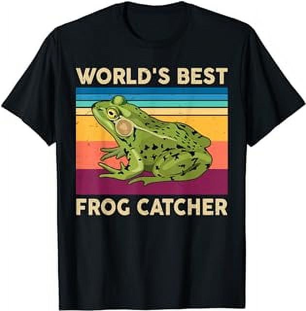 Frog Shirt Worlds Best Frog-Catcher Kids Boy Funny Hunting T-Shirt 