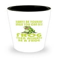 thumbnail image 1 of Frog Shot Glass, Unless You Can Be A, Funny Amphibian Gift, Mini Glassware, 1.5oz Cup, 1 of 3