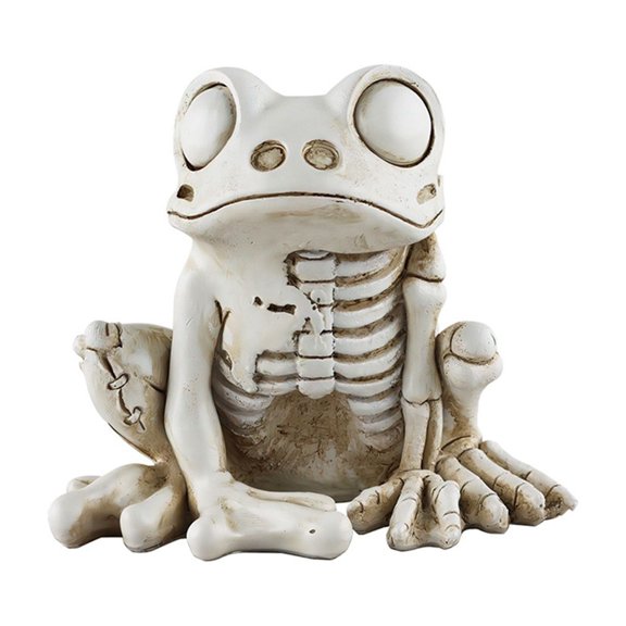 Frog Skeleton Model Halloween Animal Statue Realistic Terrifying Decor Ornaments pwm25