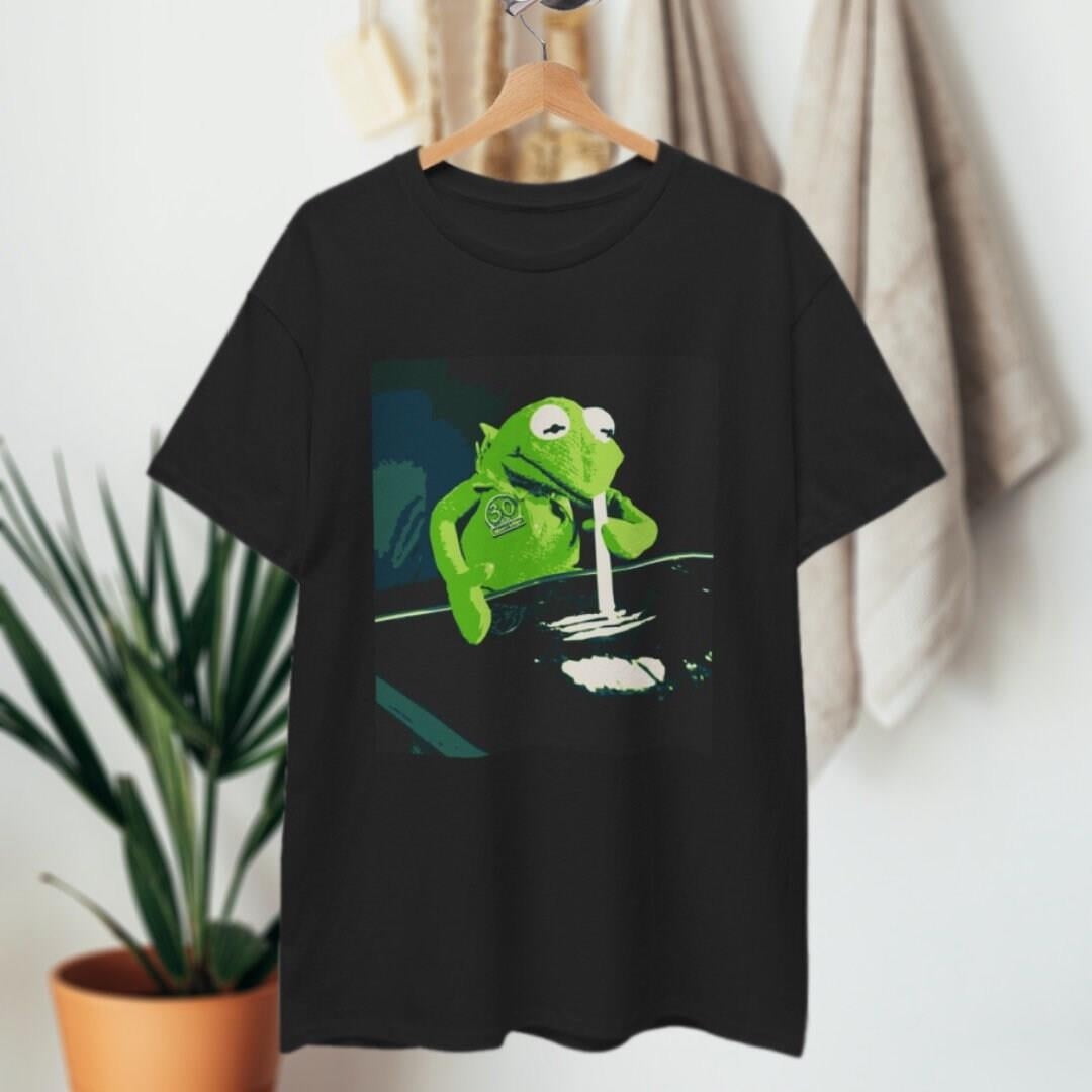 Frog Snorting Shirt Funny Kermit Meme Parody - Walmart.com