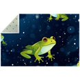 Frog Soft Polyester Bath Rug Absorbent Square Bathroom Floor Mat Easy