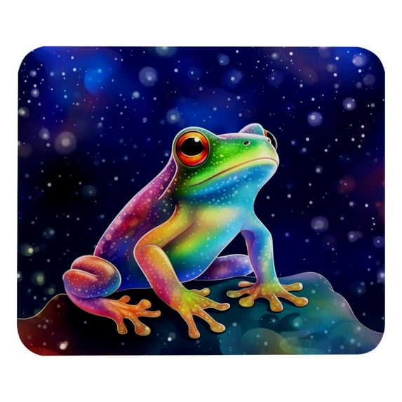 Frog Square 8.3x9.8 Inch Non-Slip Rubber Bottom Printed Mouse Pad, Gaming Mousepad for Office and Gaming