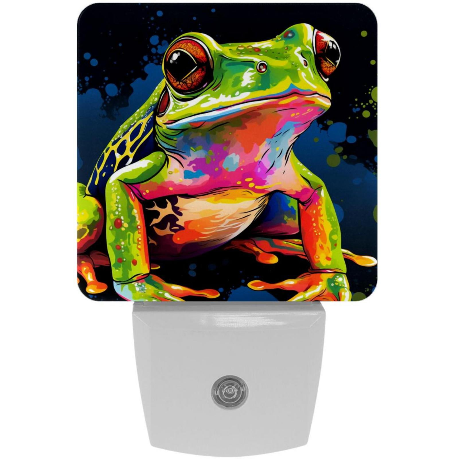 Frog Square LED Night Lights - Small, Portable, and Energy-Efficient