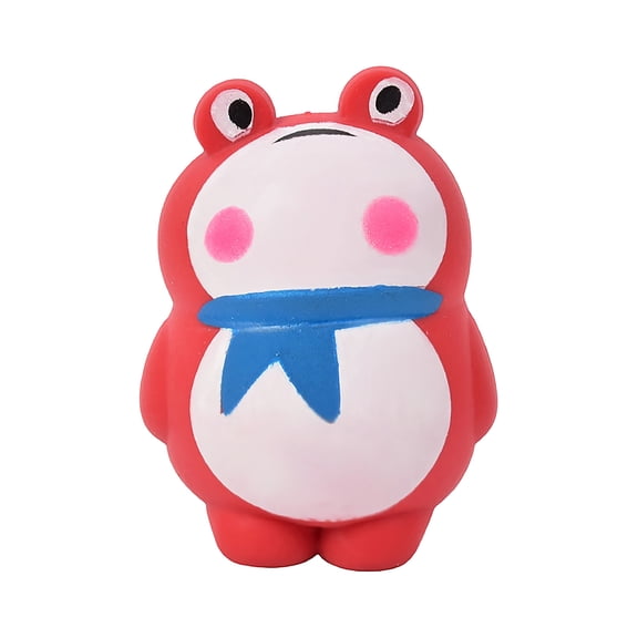 Frog Squishy Stress ReliefRed Amphibian For Bold Sensory Stimulation Energetic Fidget Fun