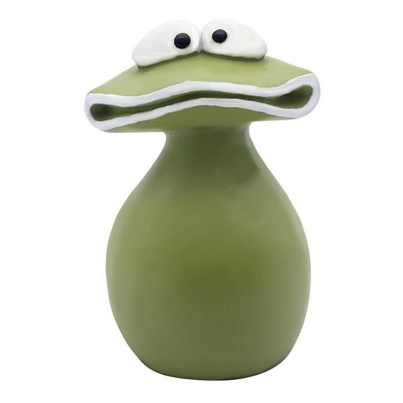 Frog Statue Resin Big Mouth Frog Statues Waterproof Handmade, for Garden Home Decoration Funny Yards Decorations M