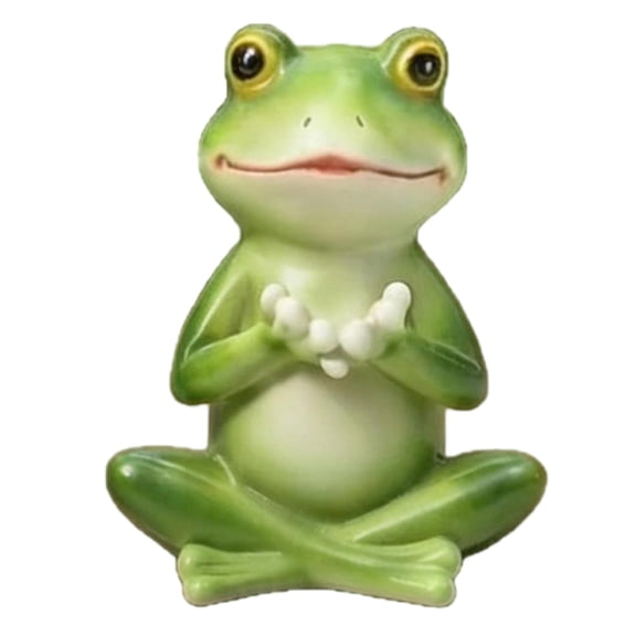 Frog Statue for Garden, Green Frog Figurine for Outdoor Decor Yard and Garden Decoration Resin Sculpture-Blessing