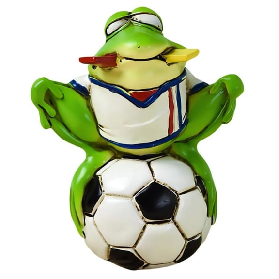 Frog Stuff Figurines,Frog Basketball Player Gift, This Unique Frog Statue Adds A Modern Touch to Your Home,Living Room F