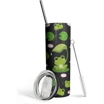 Frog Stuff-Frog Gifts for Women-Frog Cup/Coffee Mug/Water Bottle/Cute Coffee Tumbler/Decor/Accessories/Things/Frog Gifts/ 20 Oz Tumbler with Lid and Straw Frog Tumbler