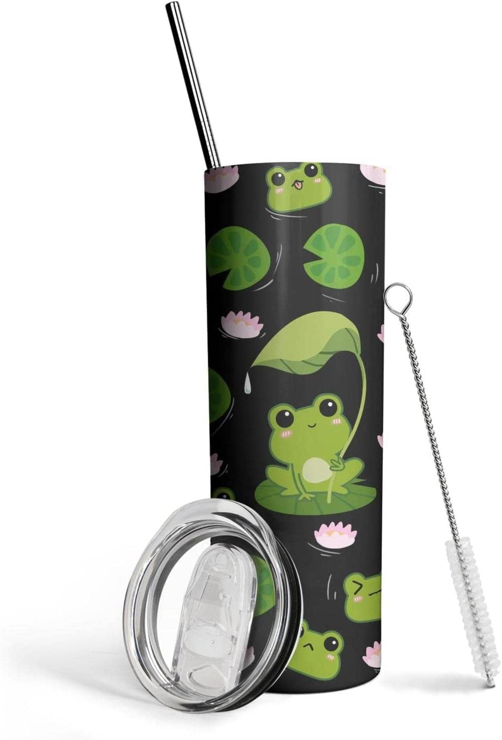 Frog Stuff-Frog Gifts for Women-Frog Cup/Coffee Mug/Water Bottle/Cute  Coffee Tumbler/Decor/Accessories/Things/Frog Gifts/ 20 Oz Tumbler with Lid  and Straw Frog Tumbler 