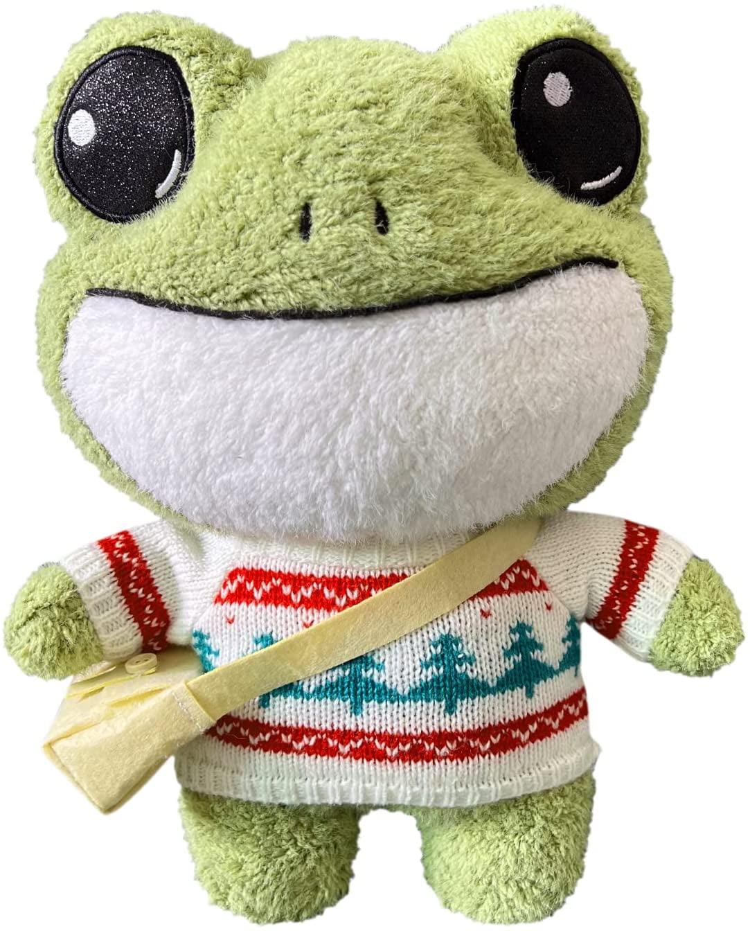 Frog Stuffed Animal Frog Plush with accessories Plush Toy, Soft and Cute,  with Clothes and Bag, Standing Frog Gift for Boys and Girls 