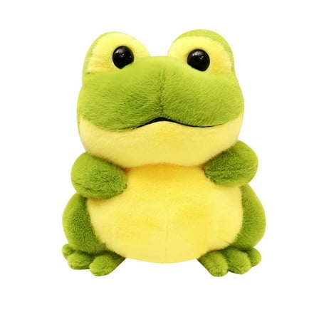 Frog Stufffed Animal-Soft Cuddly Plush Hugger Toys Accompany Sleeping Dolls Birthday Gifts-7.9inches