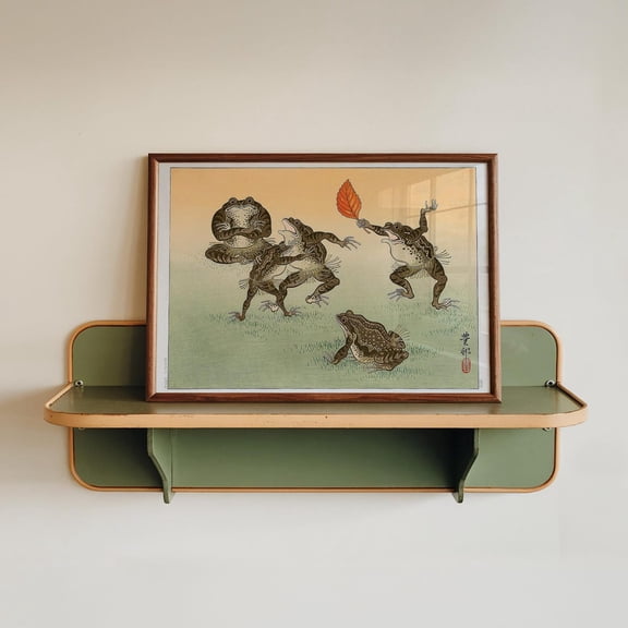 Frog Sumo By Ohara Koson Vintage Japanese Art, Ukiyo-E , Japanese Wall Art, House Decor, Wall Art , Japan Art Unframed Paper Print