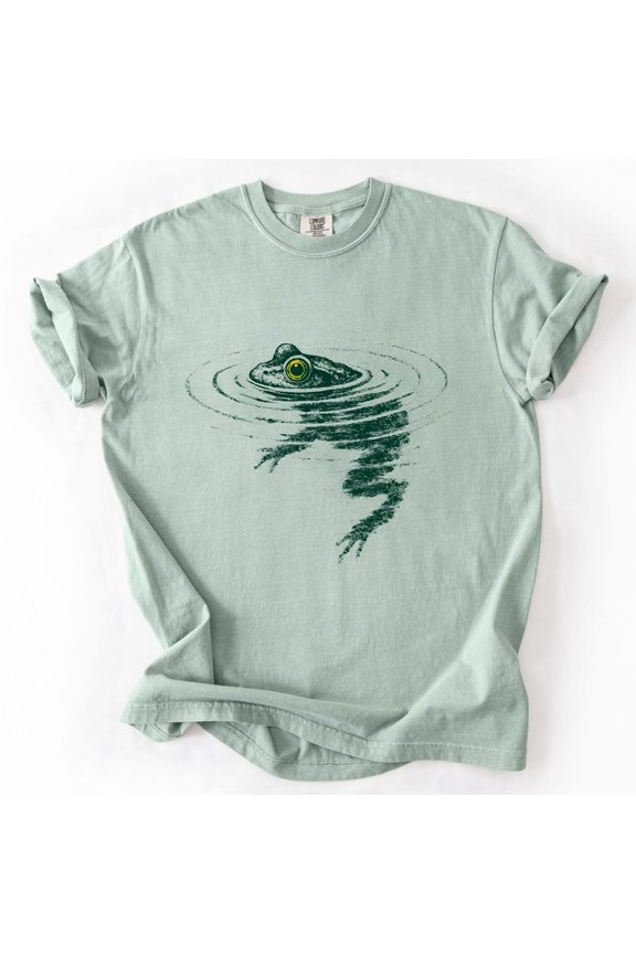 Frog Swimming T-Shirt | Funny Animal Graphic Tee