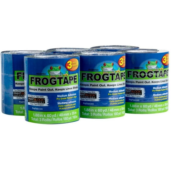 Frog Tape Pro Painter's Tape 104957 - Blue, Multicolor - 18 Rolls