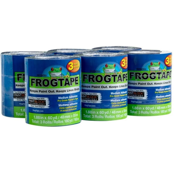 Frog Tape Pro Painter's Tape 104957 - Blue, Multicolor - 18 Rolls