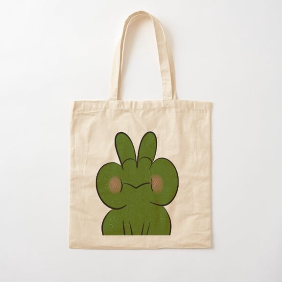 Frog Time Style 02 Canvas Tote Bags, Reusable Shopping Bag