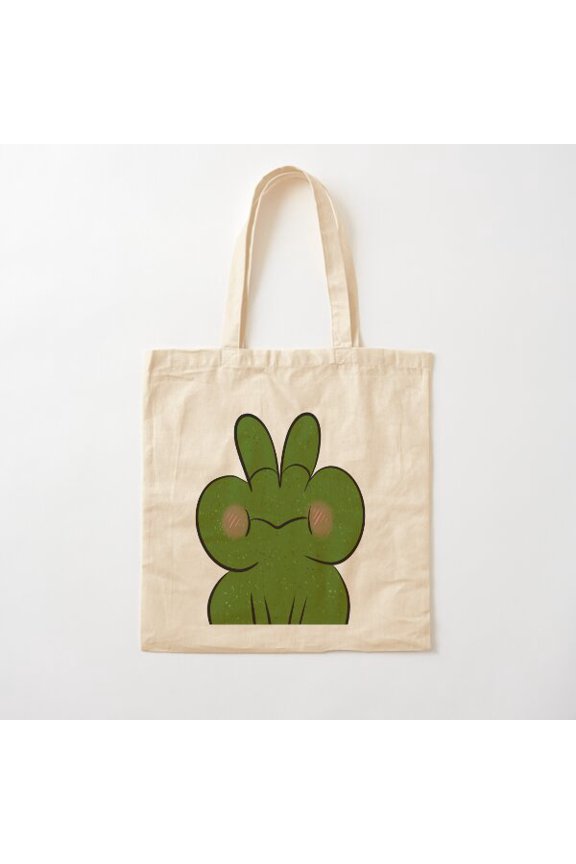 Frog Time Style 02 Canvas Tote Bags, Reusable Shopping Bag