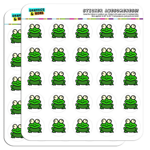 Frog Toad 1" Scrapbooking Crafting Stickers