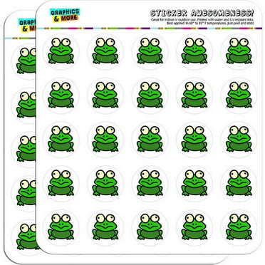Frog Toad 50 1" Planner Calendar Scrapbooking Crafting Stickers