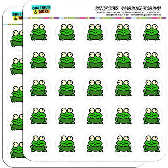 Frog Toad 50 1" Planner Calendar Scrapbooking Crafting Stickers