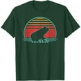 thumbnail image 1 of Frog Toad Lover Animal Retro Vintage 80s Style Unisex T-Shirt for Men Women Kids,Forest Green Color,Size M, 1 of 5