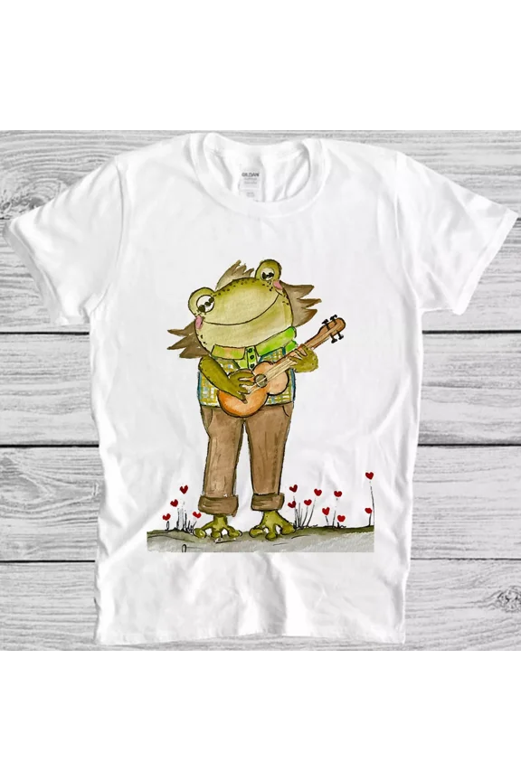 Frog Toad Playing Guitar Banjo Funny Musician Meme Movie Music Unisex T-Shirt