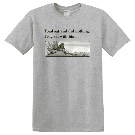 Frog Toad Retro Book Lover Graphic T-Shirt