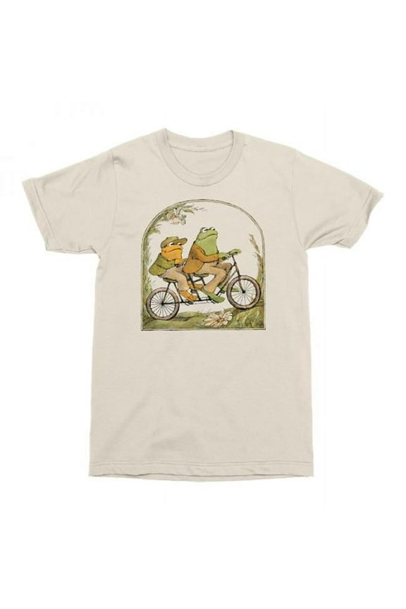 Frog & Toad Tandem Bicycle T-Shirt, Beige - Extra Large