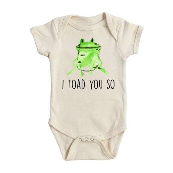Frog Toad You So Newborn Baby Bodysuit