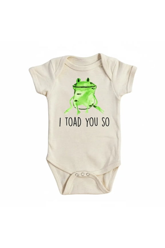 Frog Toad You So Newborn Baby Bodysuit