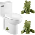 thumbnail image 1 of Frog Toilet Bolt Caps,Ceramic Toilet Bolt Covers Decorative Toilet Screw Cover Caps,Toilet Caps for Bottom of Toilet,Cute Toilet Bowl Bolt Covers for Bathroom Decor,Toilet Bolt Caps Decorative 2pc, 1 of 8