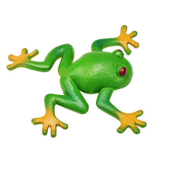 Frog Toy Rubber Frogs for Kids Realistic Amphibian Figurines Simulation Animal Model Soft Stretchy Spoof Vent Stress Toy Animal Party Decor Passover for Relief Passover Gifts